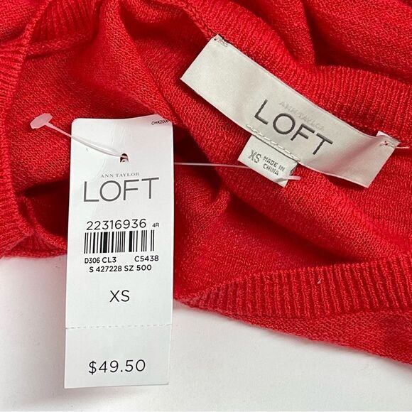 NWT LOFT Textured Sweater Tunic - XS - Picture 9 of 10